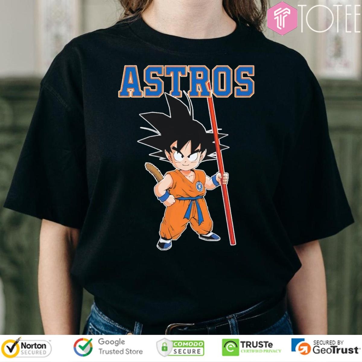 Dragon Ball Z Goku Houston Astros Baseball T-shirt