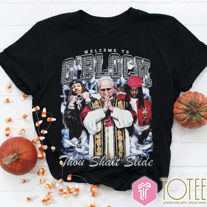 Welcome To Oblock Thou Shalt Slide Pope Leo Xiv Vintage Bootleg T-shirt